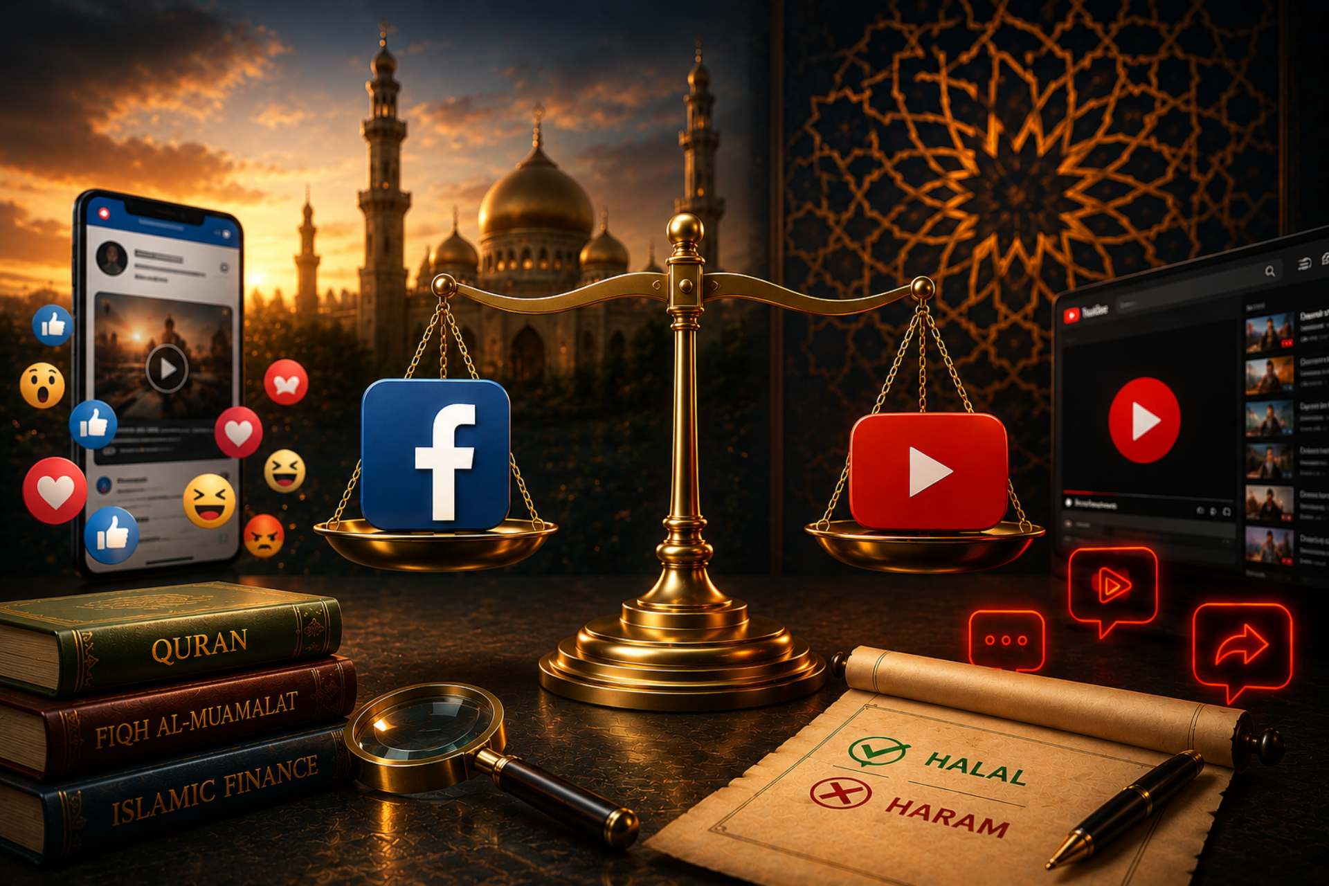 Are Social Media and Digital Content Platforms Like Facebook Inc and YouTube Shariah Compliant?