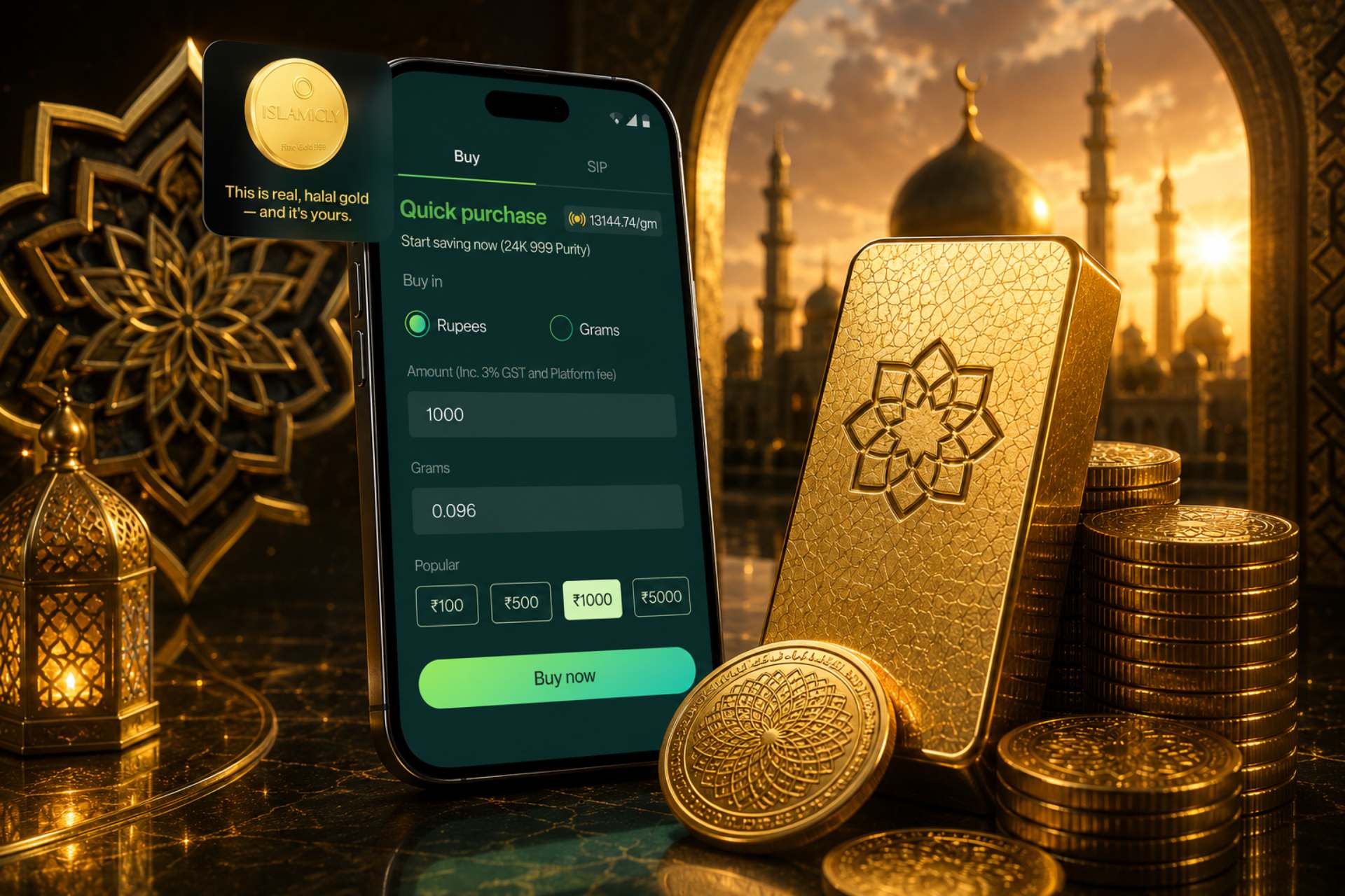 Islamicly 24K REAL Gold – A Shariah Compliant Gold Savings Program – 100% Safe and Secure