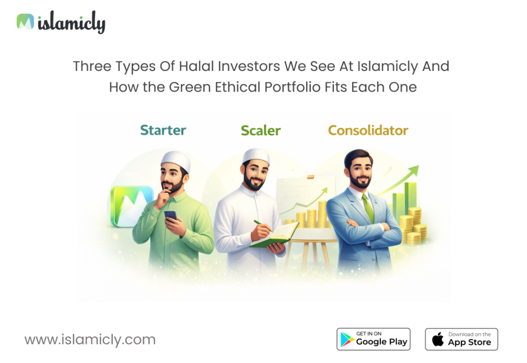 Three Types Of Halal Investors We See At Islamicly And How the Green Ethical Portfolio Fits Each One